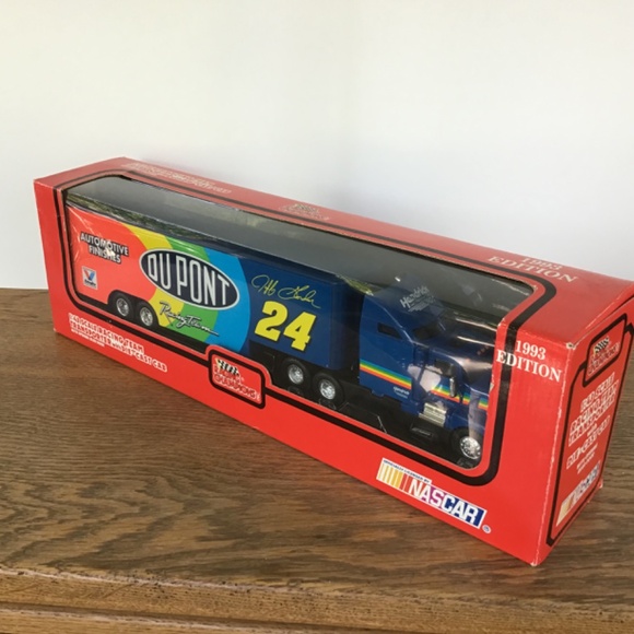NIB NASCAR Jeff Gordon #24 Transporter Vintage 1993 1:43 Scale Memorabilia New - Picture 12 of 14